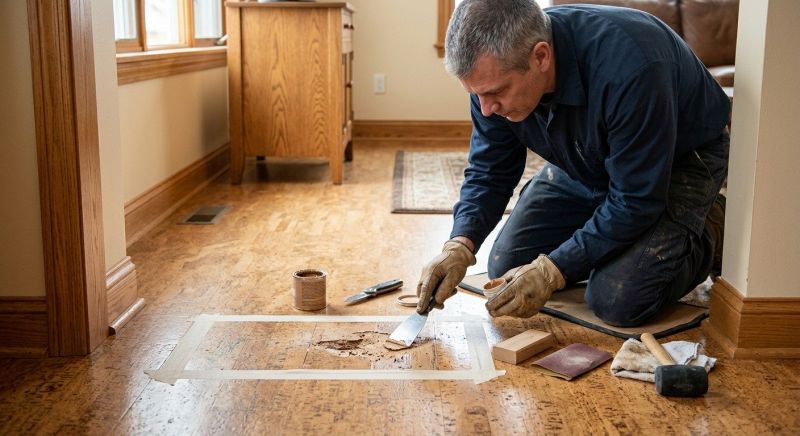 Cork Floor Repair