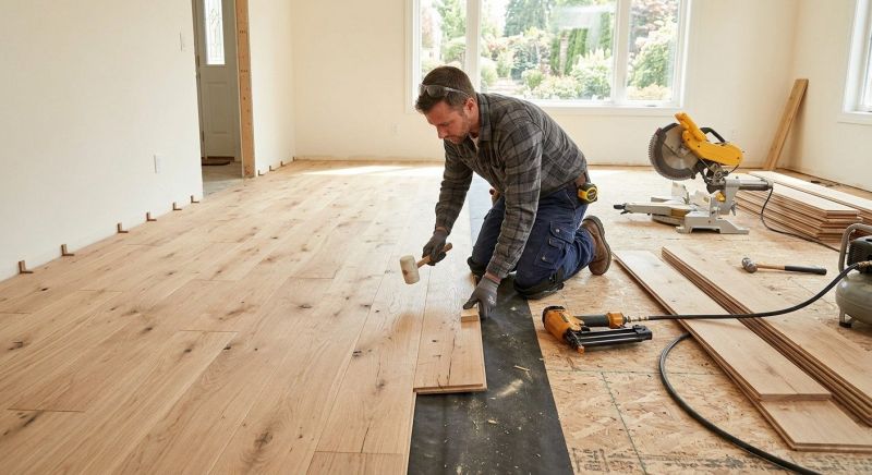 Oak Floor Installation