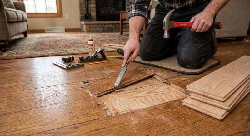Floor Board Repair in Spring, TX