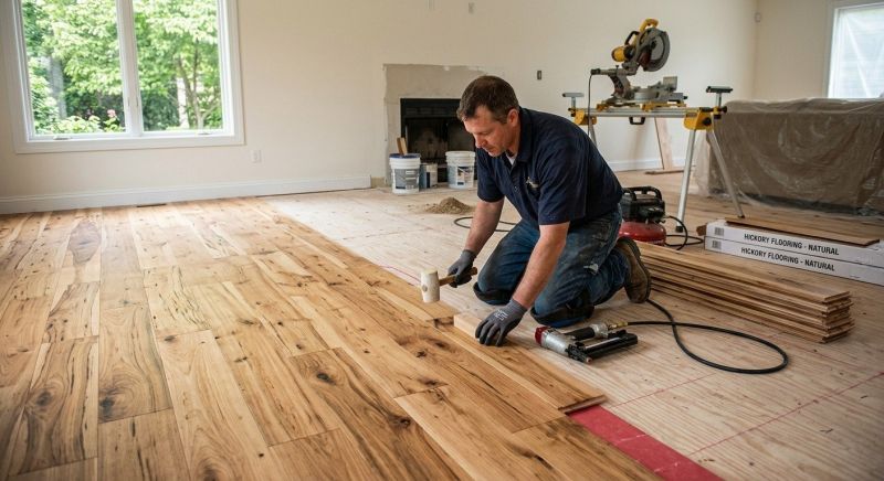 Hickory Floor Installation in Spring, TX