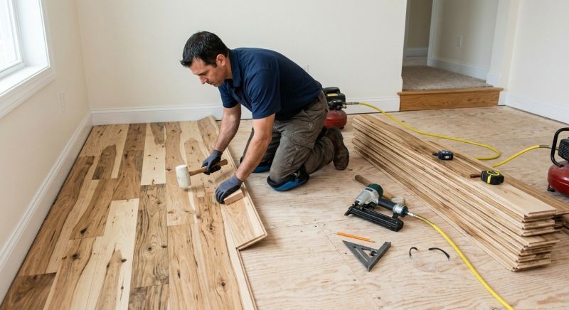 Hickory Floor Installation in Spring, TX
