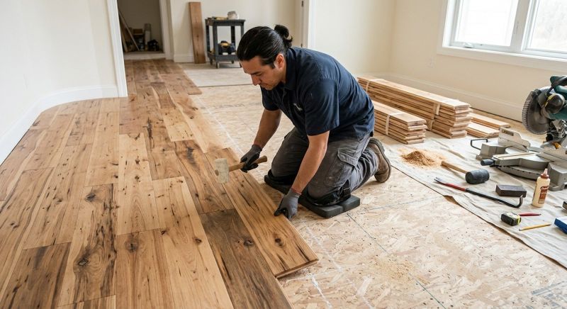 Hickory Floor Installation in Spring, TX
