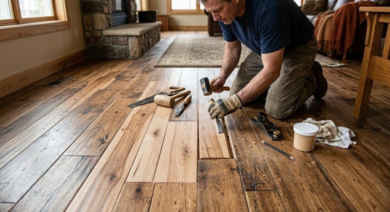 Hickory Floor Repair in Spring, TX