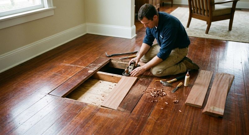 Mahogany Floor Repair in Spring, TX
