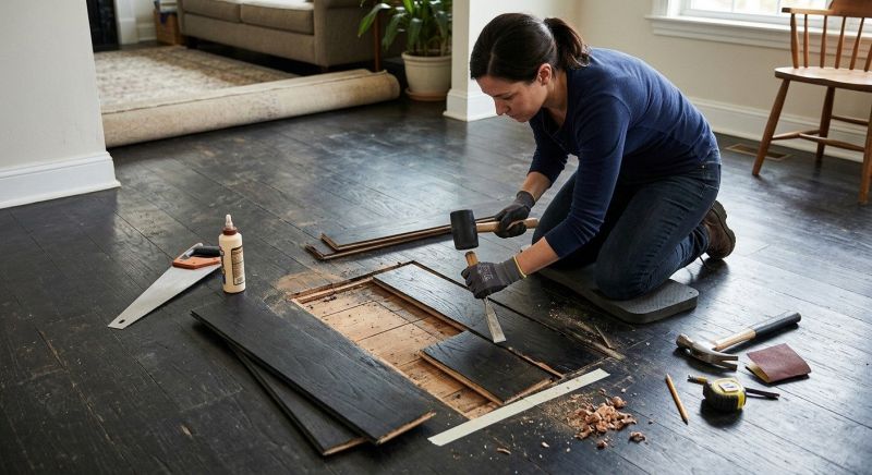 Mahogany Floor Repair in Spring, TX