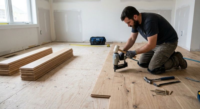 Oak Floor Installation in Cypress, TX
