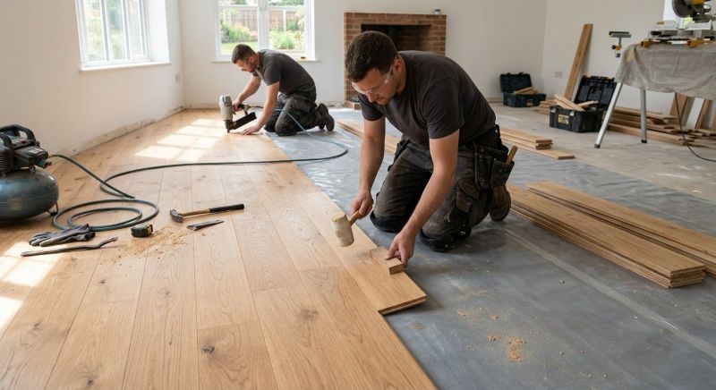 Oak Floor Installation in Katy, TX