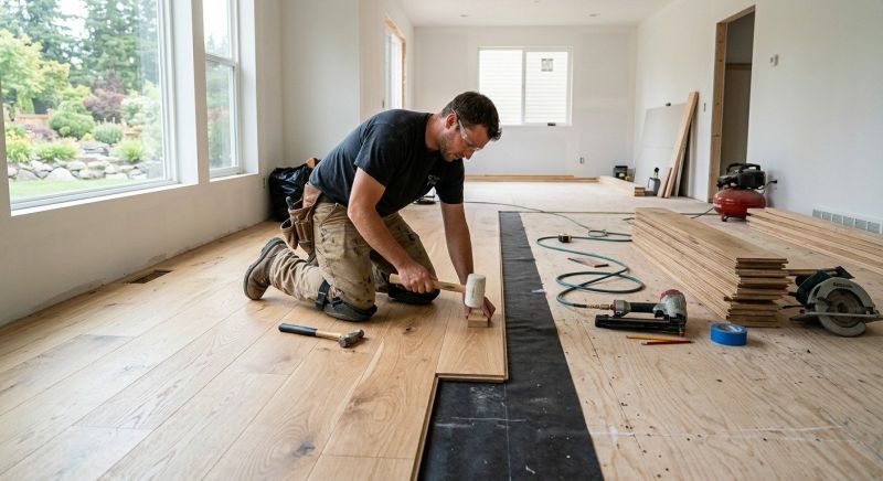 Oak Floor Installation in Spring, TX
