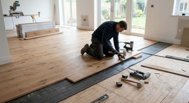 Oak Floor Installation in New Caney, TX