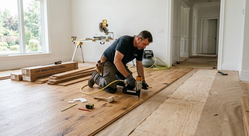 Oak Floor Installation in Porter, TX