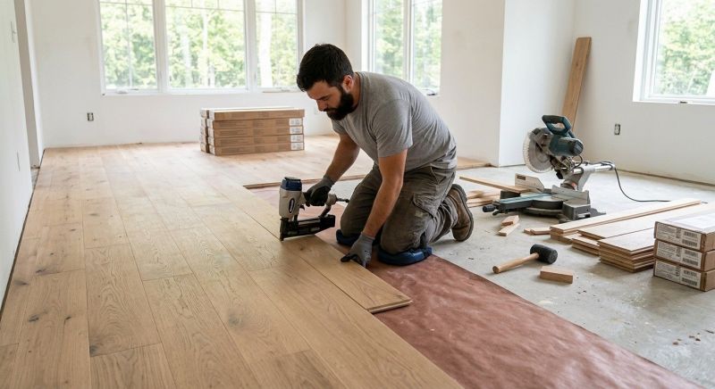 Oak Floor Installation in Porter, TX