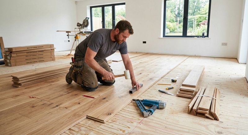 Oak Floor Installation in Tomball, TX