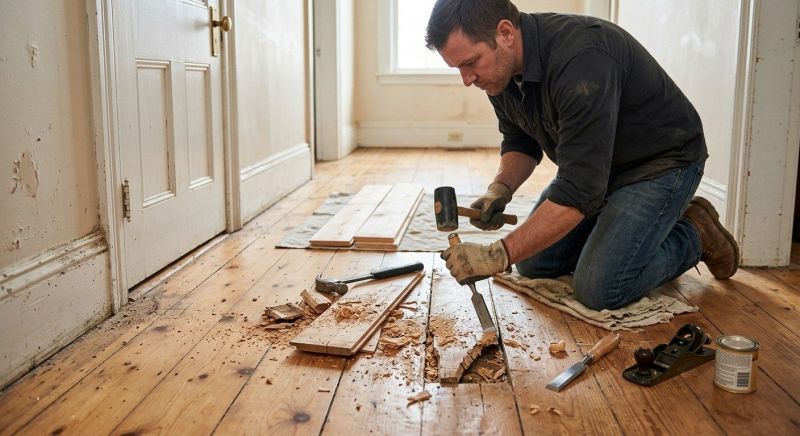 Pine Floor Repair in Spring, TX