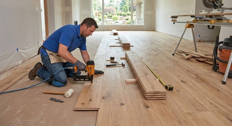 Plank Floor Installation in Spring, TX