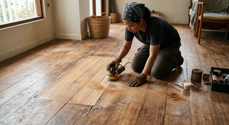 Teak Floor Repair in Spring, TX