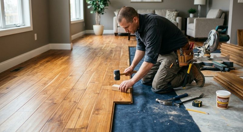 Teak Flooring Installation in Spring, TX