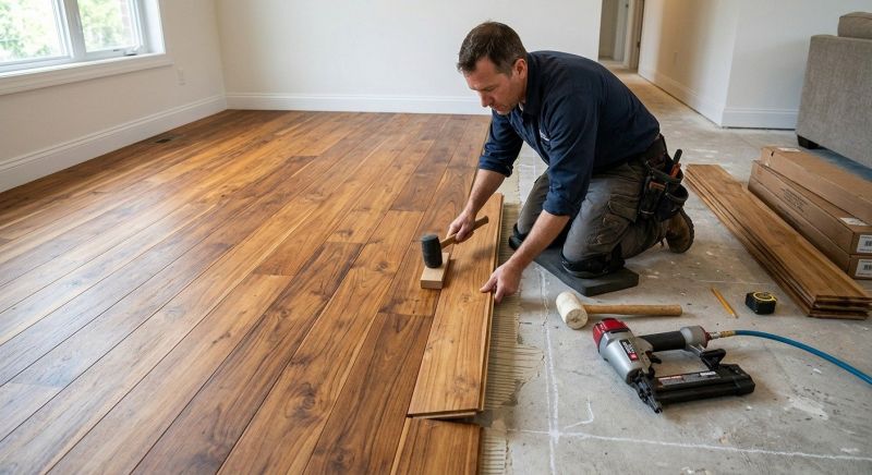 Teak Flooring Installation in Spring, TX