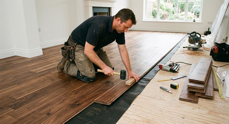 Walnut Flooring Installation in Spring, TX