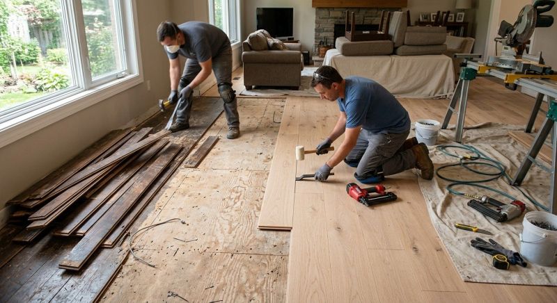Wood Floor Replacement in Conroe, TX
