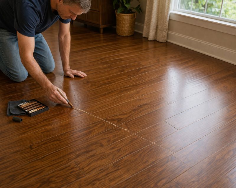 Wood Floor Scratch Repair in New Caney, TX